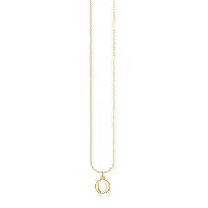 Gold Plated Letter O Necklace KE2024-413-39-L45V Thomas Sabo Necklaces