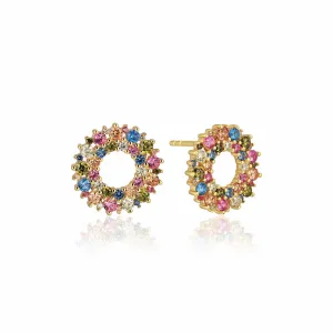 Gold Plated Livigno Earrings SJ-E2361-XCZ-YG Sif Jakobs Jewellery