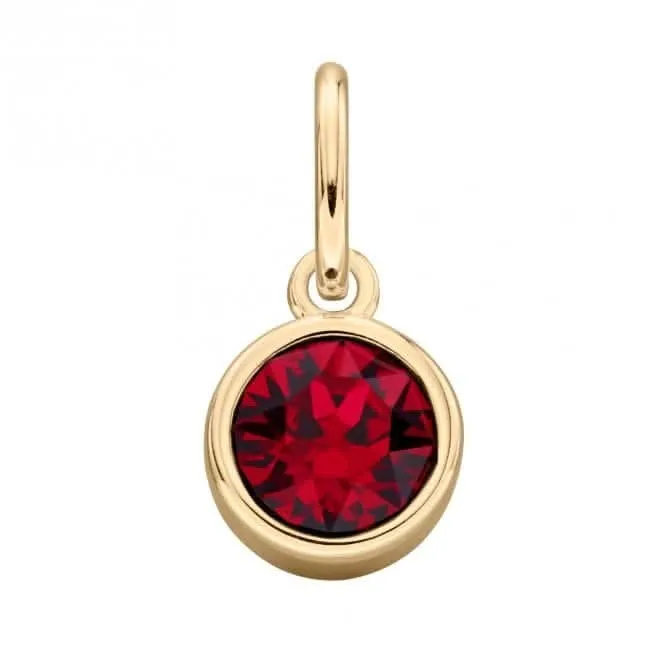Gold Plated Ruby Swarovski Crystal Pendant Beginnings Jewellery
