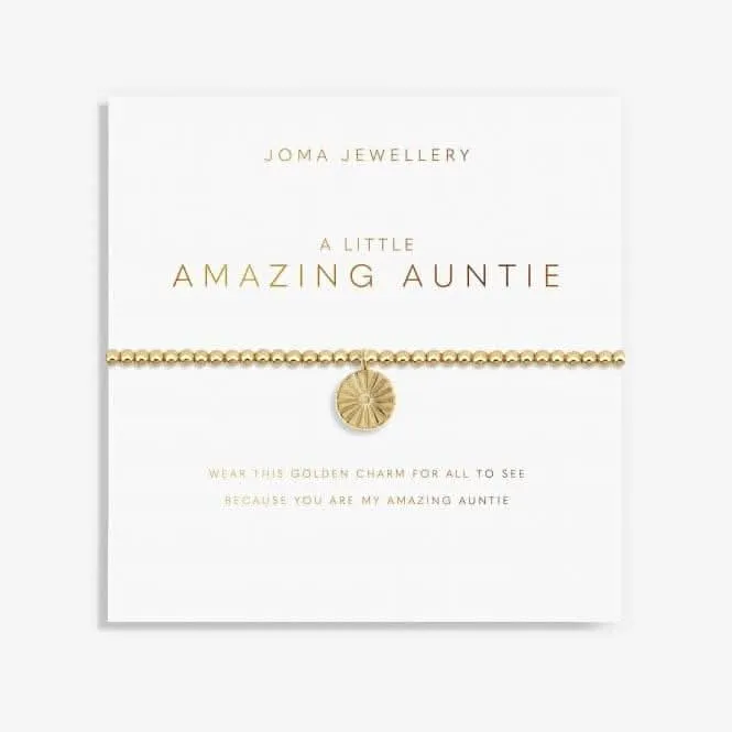 Golden Glow A Little Amazing Auntie Gold 17.5cm Bracelet 5953 Joma Jewellery