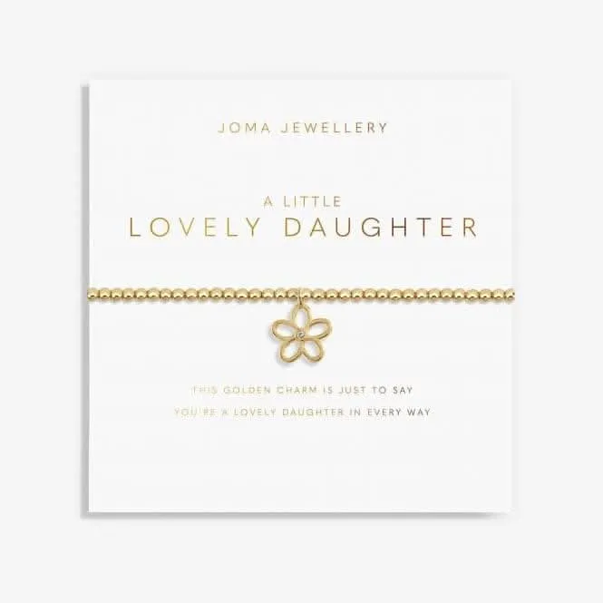 Golden Glow A Little Lovely Daughter Gold 17.5cm Bracelet 5952 Joma Jewellery