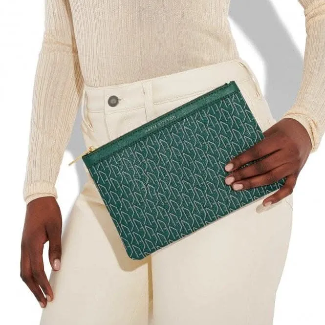 Green Signature Pouch KLB2918 Katie Loxton Jewelry And Accessories
