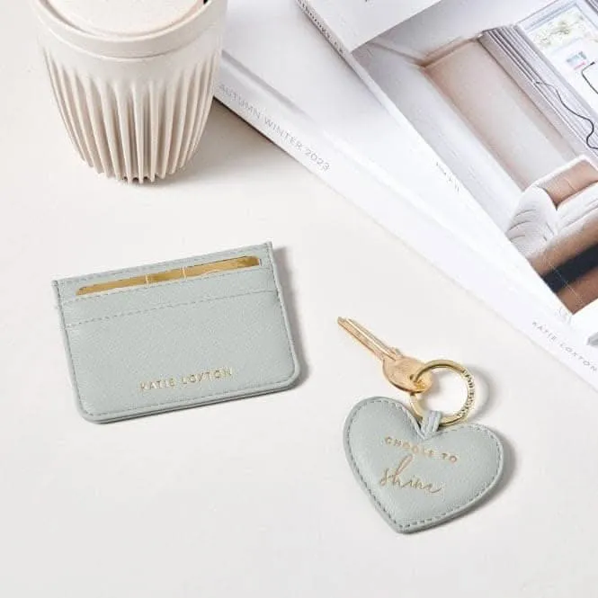Grey Card Holder & Keyring Set KLB3064 Katie Loxton Jewelry And Accessories