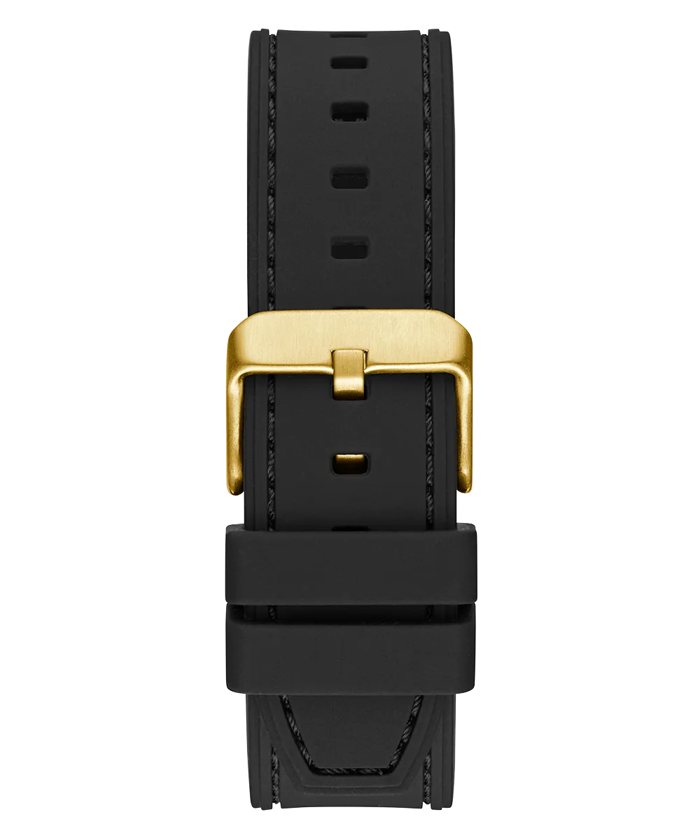 Guess Mens Gold Watches GUESS Mens Black Gold Multi-function Watch
