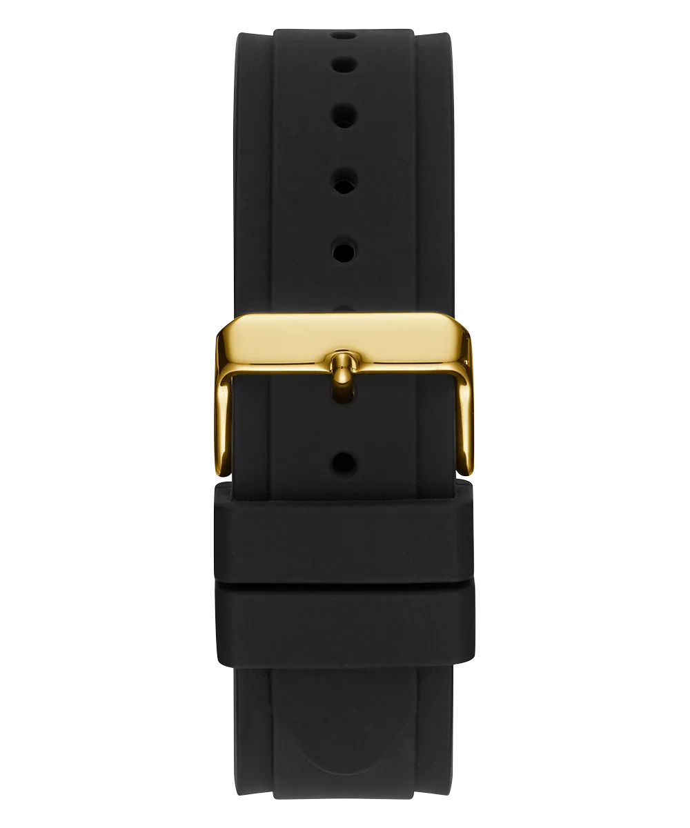Guess Mens Gold Watches GUESS Mens Black Gold Tone Analog Watch