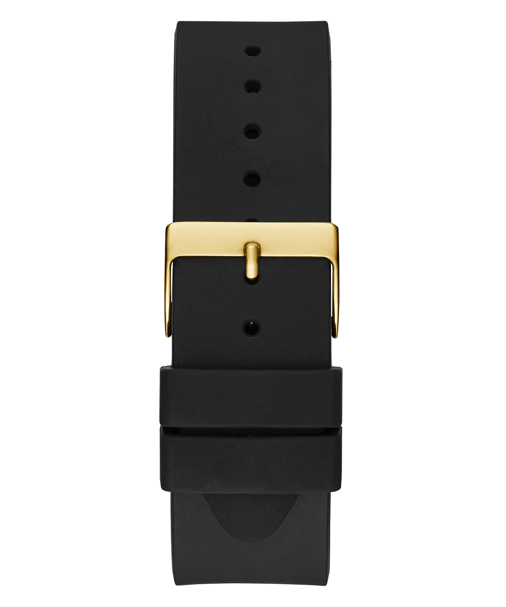 Guess Mens Gold Watches GUESS Mens Black Gold Tone Analog Watch