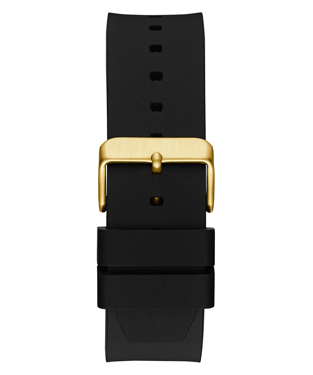Guess Mens Gold Watches GUESS Mens Black Gold Tone Analog Watch