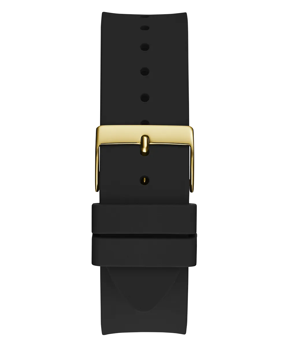 Guess Mens Gold Watches GUESS Mens Black Gold Tone Analog Watch