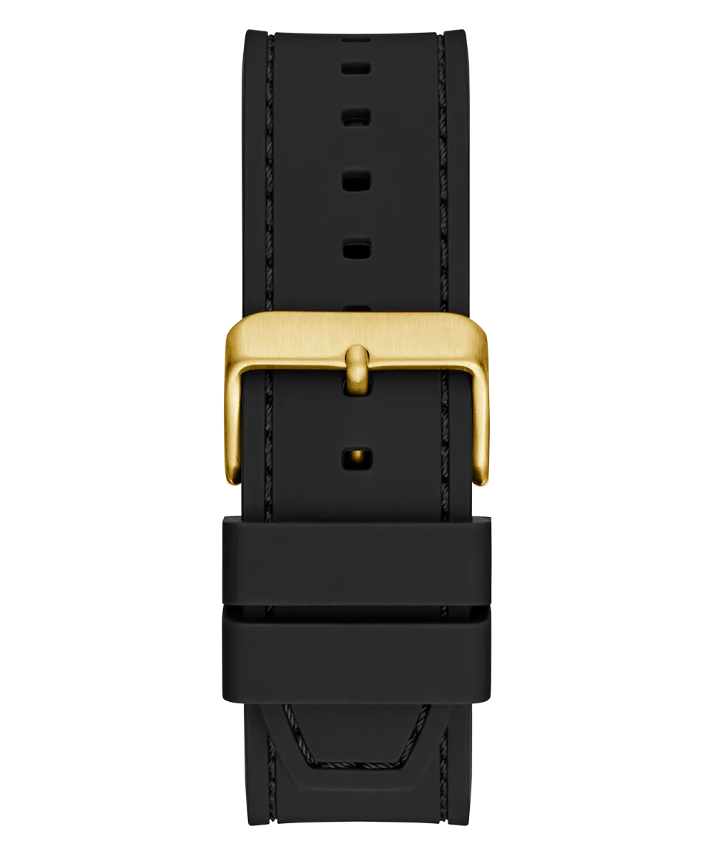 Guess Mens Gold Watches GUESS Mens Black Gold Tone Analog Watch