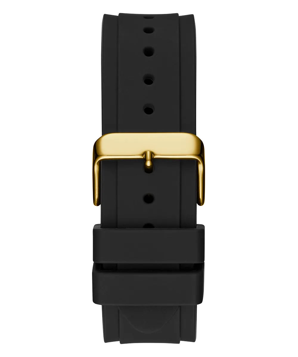 Guess Mens Gold Watches GUESS Mens Black Gold Tone Multi-function Watch