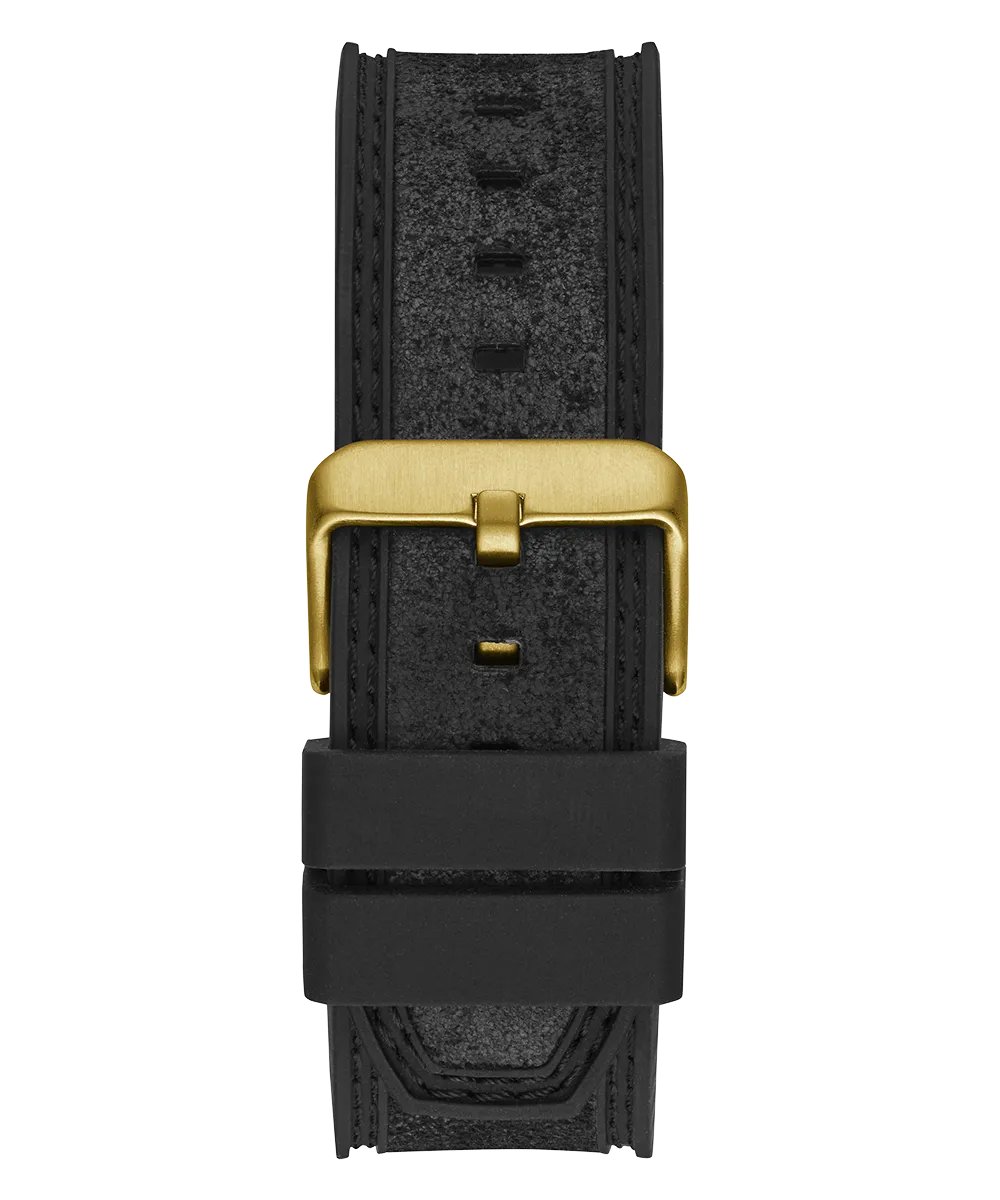 Guess Mens Gold Watches GUESS Mens Black Gold Tone Multi-function Watch
