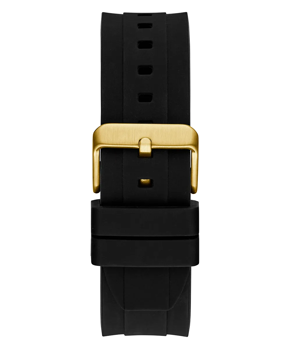 Guess Mens Gold Watches GUESS Mens Black Gold Tone Multi-function Watch