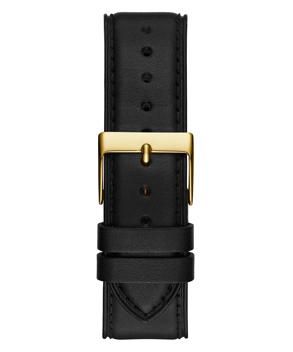 Guess Mens Gold Watches GUESS Mens Black Gold Tone Multi-function Watch