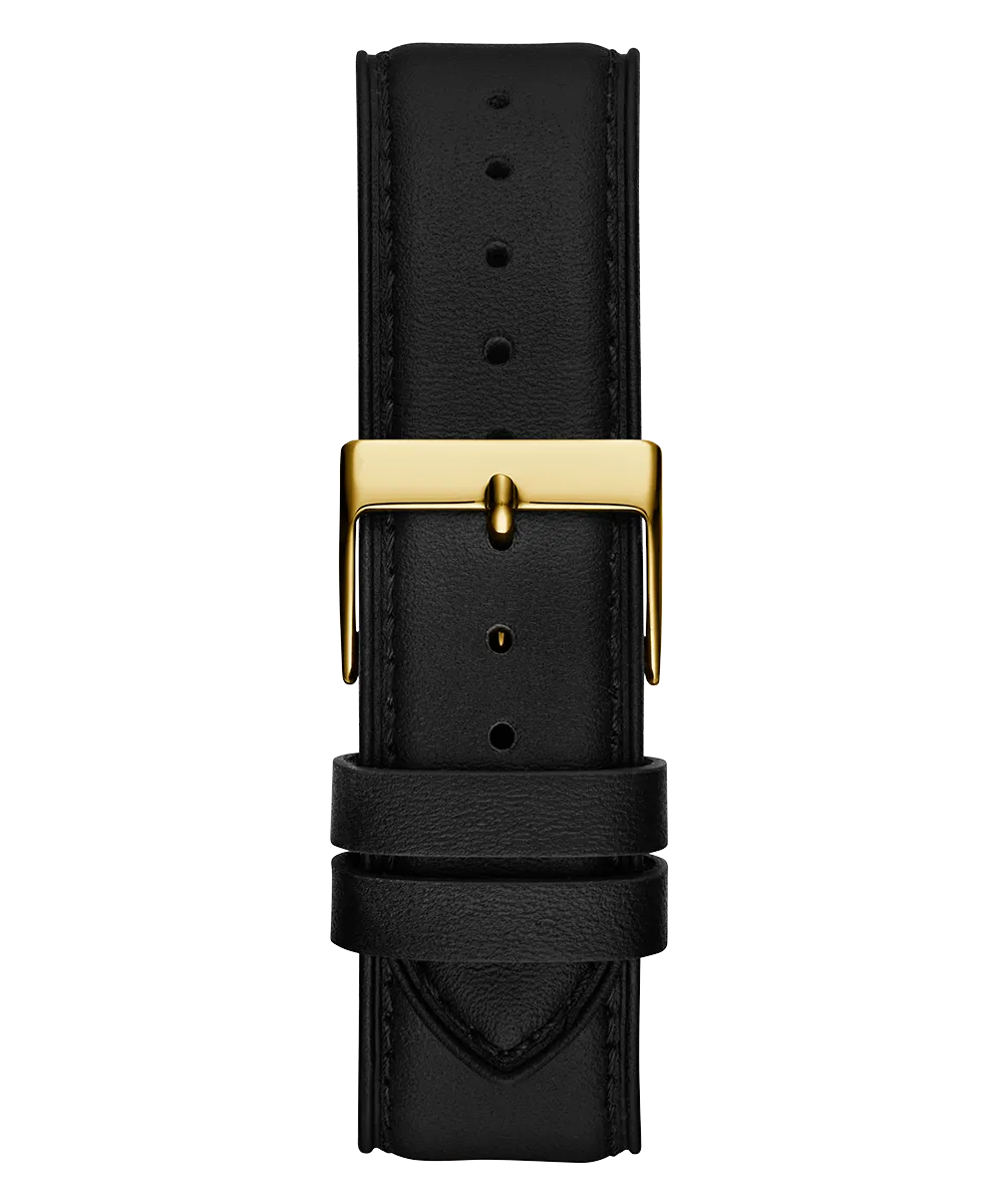 Guess Mens Gold Watches GUESS Mens Black Gold Tone Multi-function Watch