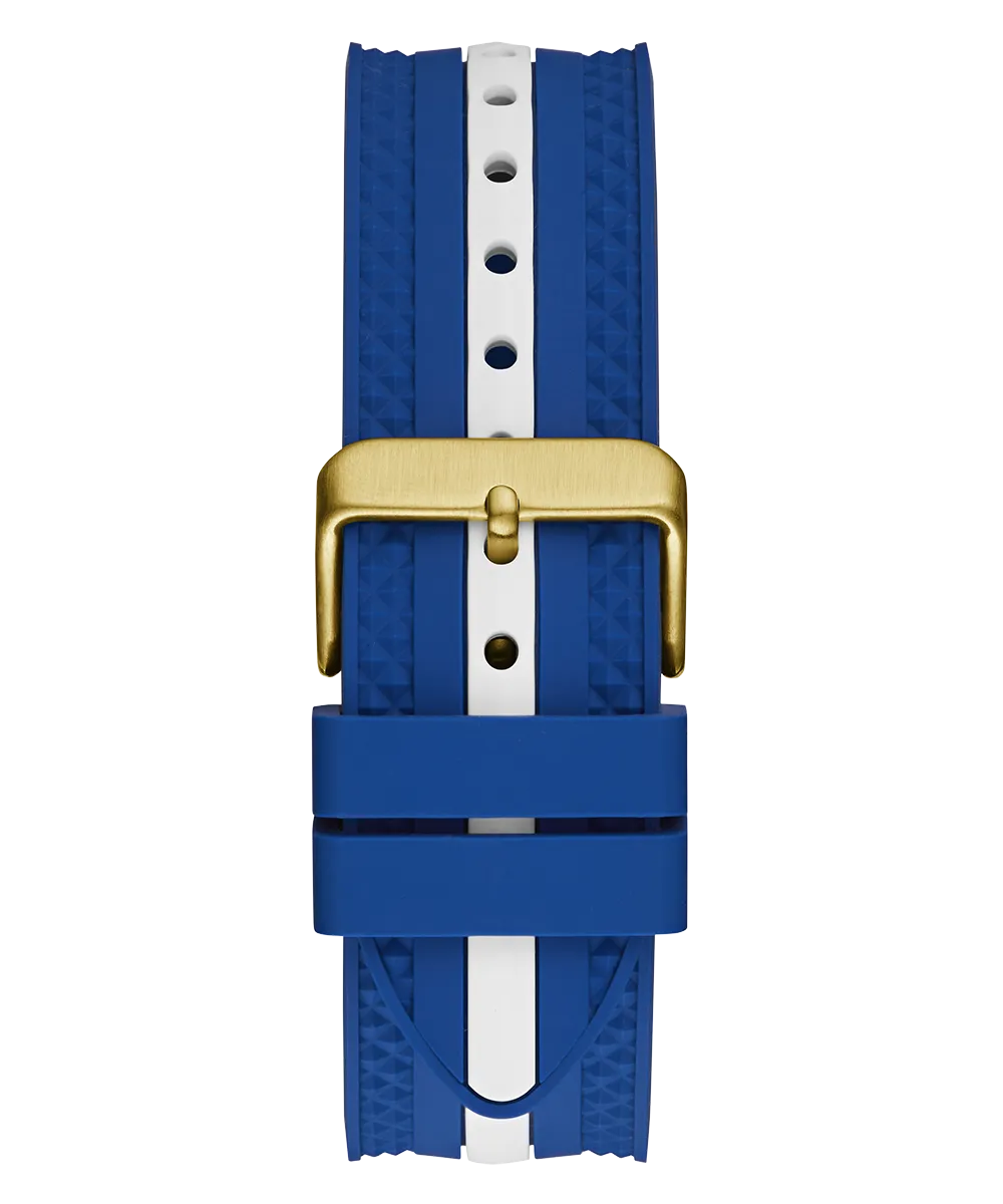 Guess Mens Gold Watches GUESS Mens Blue Gold Tone Multi-function Watch