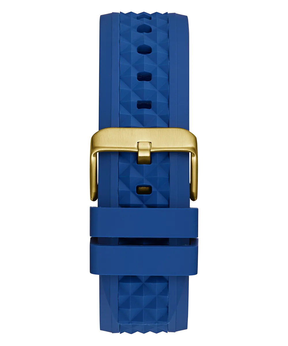 Guess Mens Gold Watches GUESS Mens Blue Gold Tone Multi-function Watch