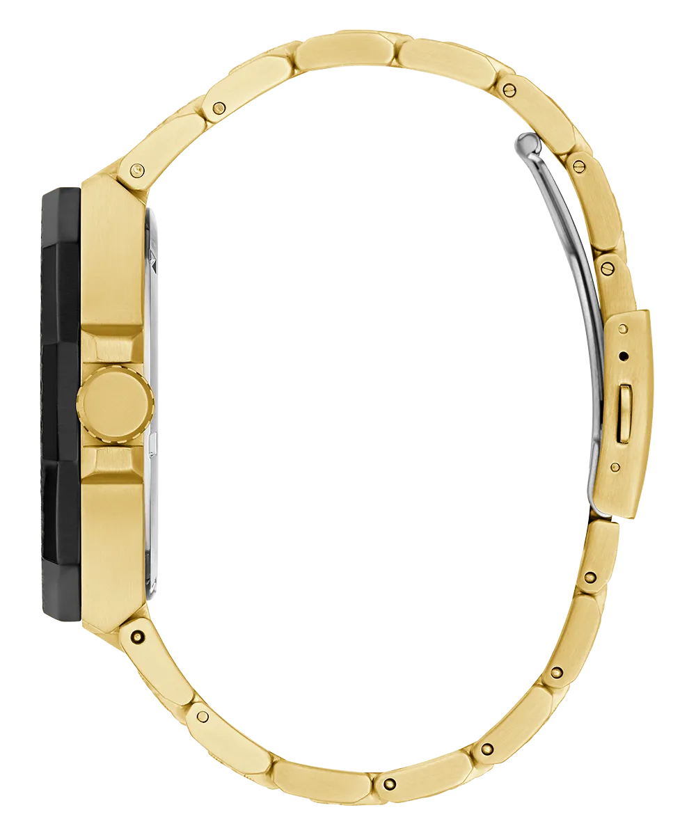Guess Mens Gold Watches GUESS Mens Gold Tone 2-Tone Multi-function Watch
