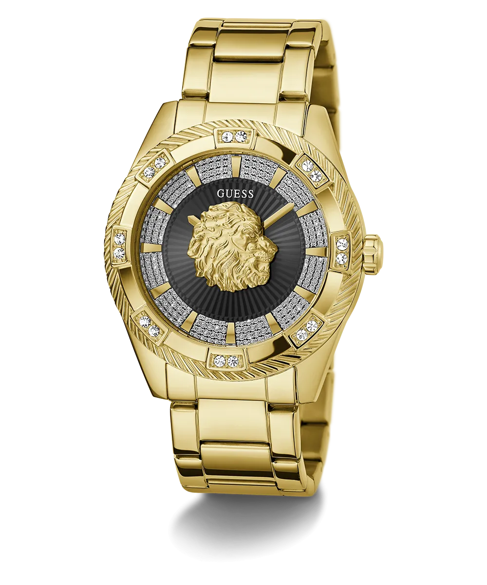 Guess Mens Gold Watches GUESS Mens Gold Tone Analog Watch