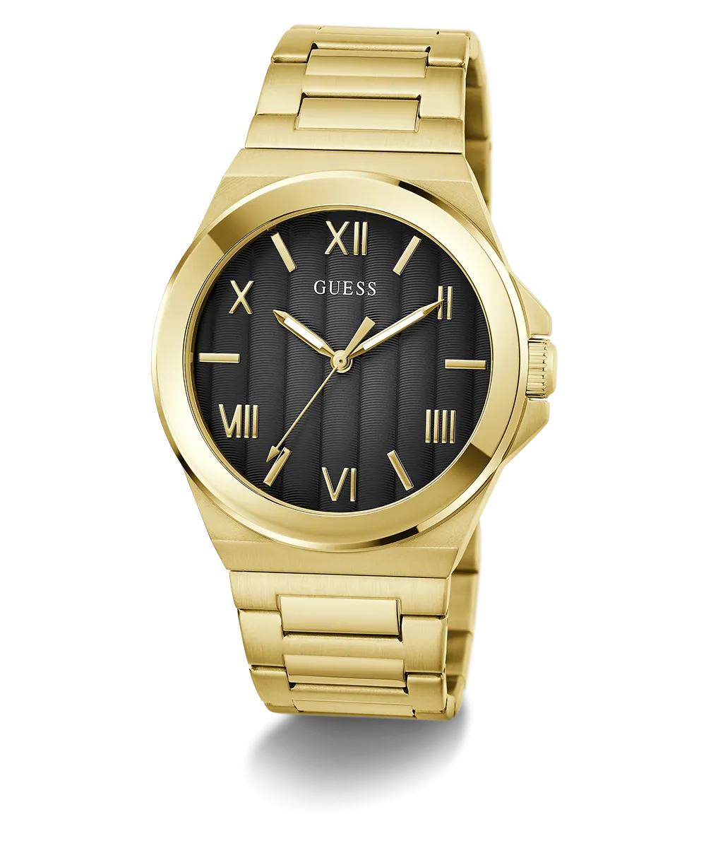 Guess Mens Gold Watches GUESS Mens Gold Tone Analog Watch