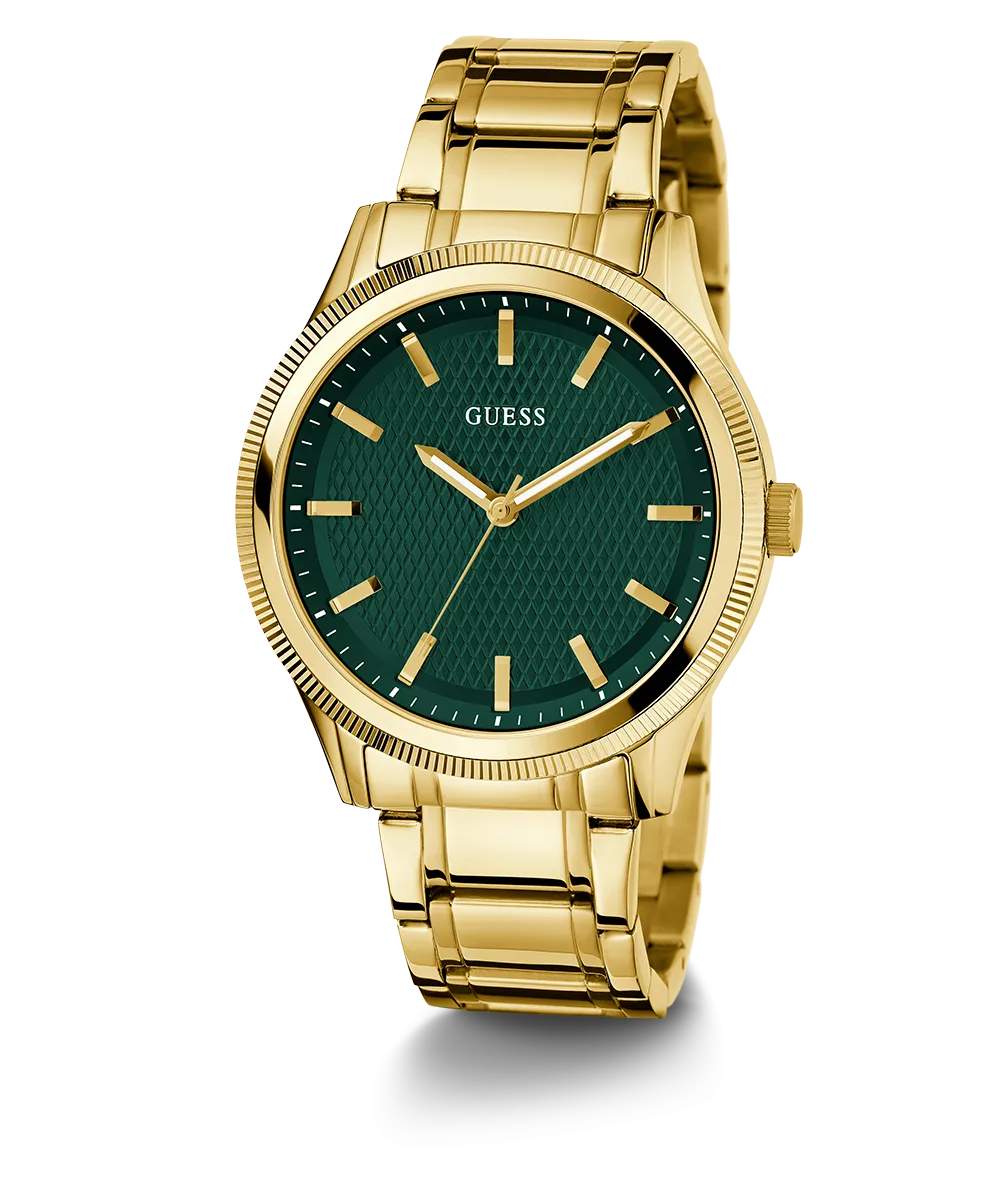 Guess Mens Gold Watches GUESS Mens Gold Tone Analog Watch