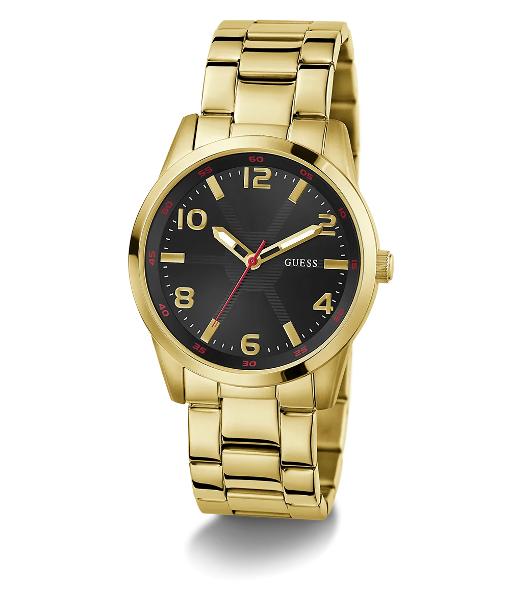 Guess Mens Gold Watches GUESS Mens Gold Tone Analog Watch