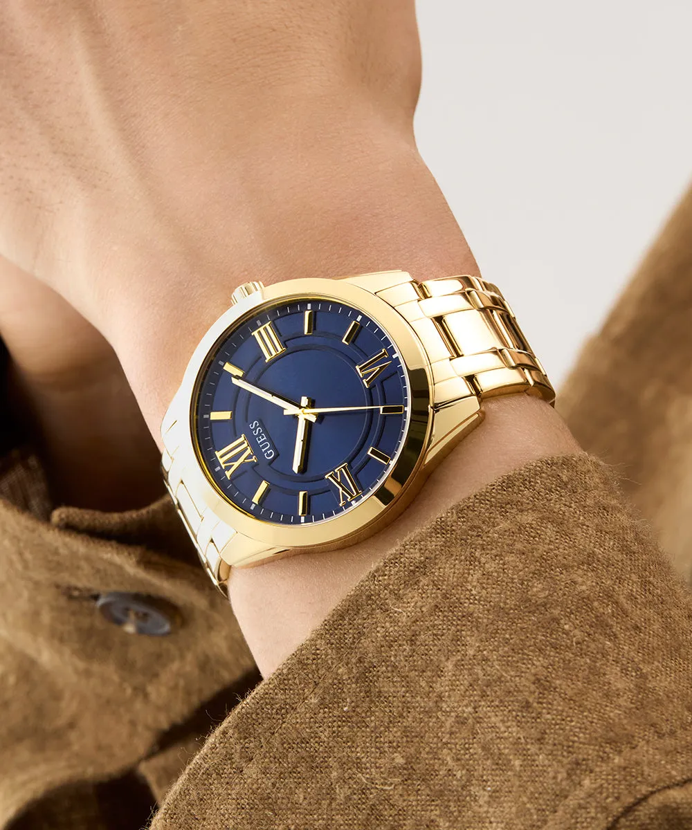 Guess Mens Gold Watches GUESS Mens Gold Tone Analog Watch