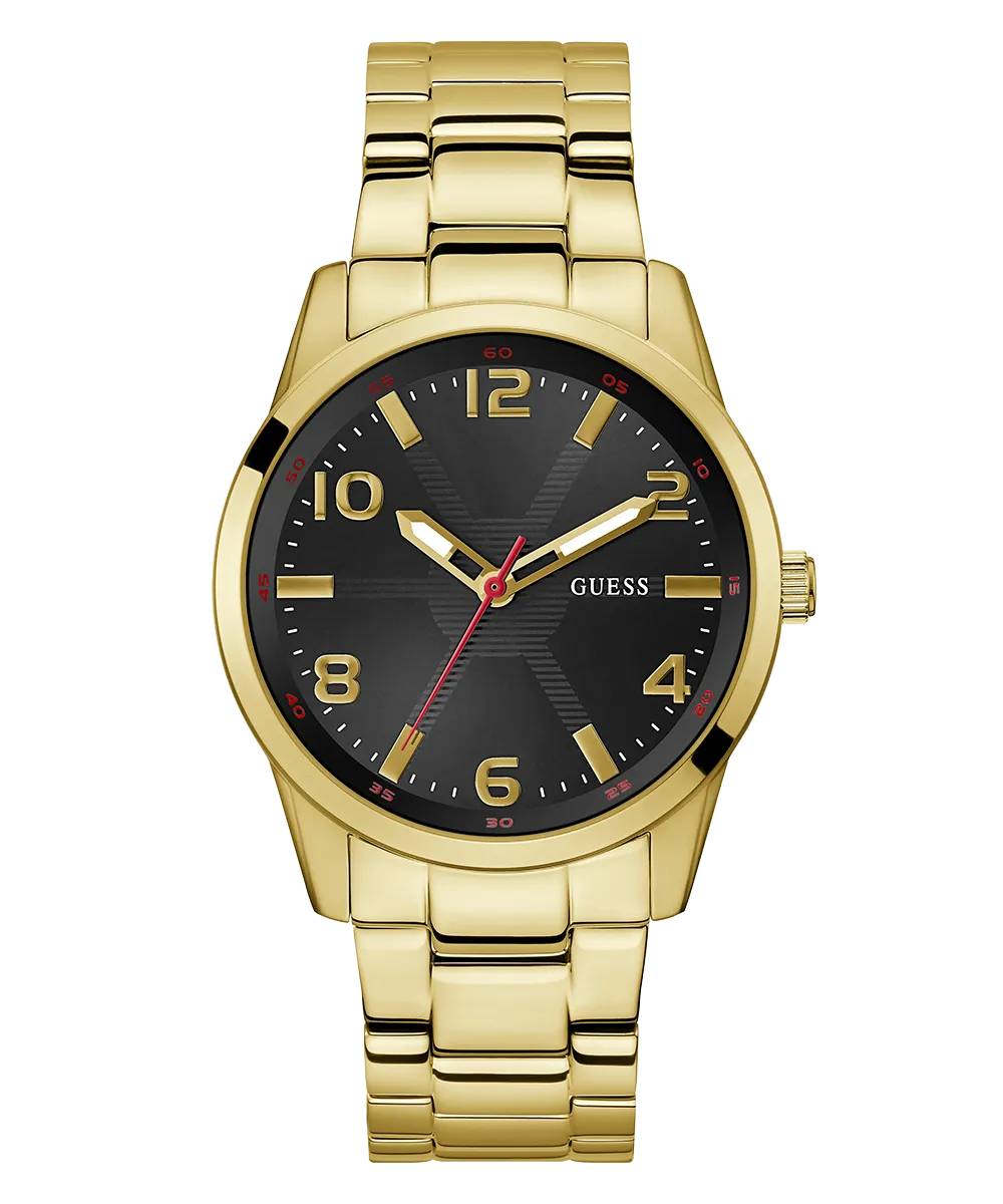 Guess Mens Gold Watches GUESS Mens Gold Tone Analog Watch
