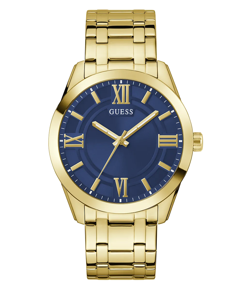 Guess Mens Gold Watches GUESS Mens Gold Tone Analog Watch