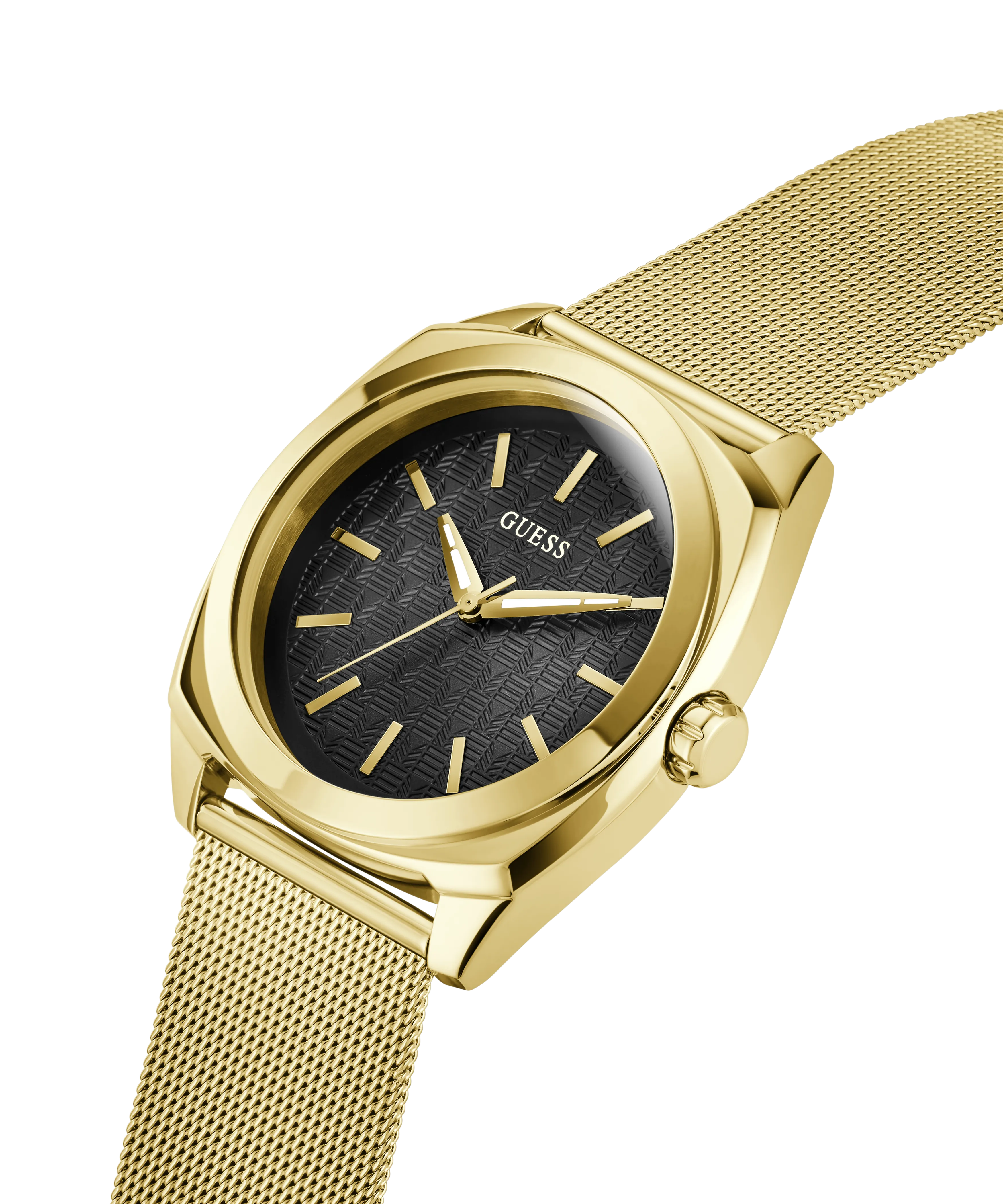 Guess Mens Gold Watches GUESS Mens Gold Tone Analog Watch