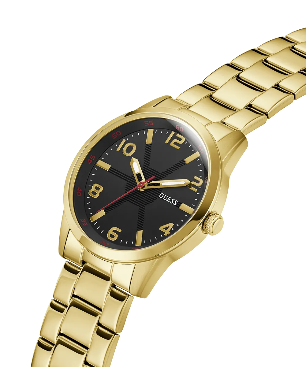 Guess Mens Gold Watches GUESS Mens Gold Tone Analog Watch