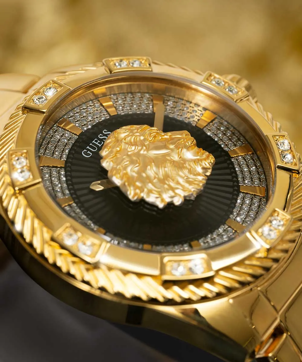 Guess Mens Gold Watches GUESS Mens Gold Tone Analog Watch