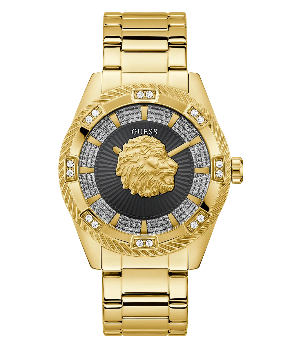 Guess Mens Gold Watches GUESS Mens Gold Tone Analog Watch