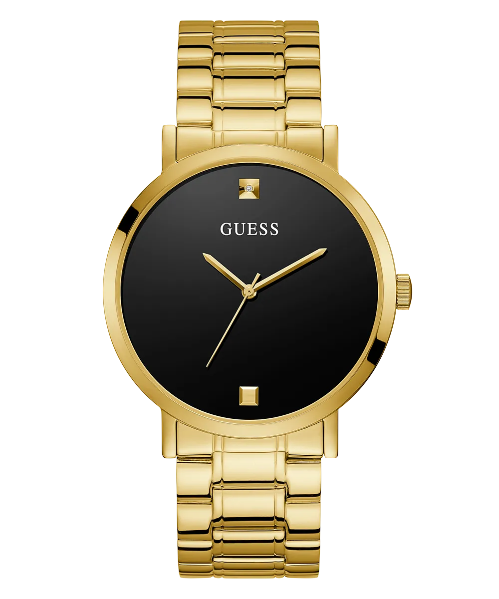 Guess Mens Gold Watches GUESS Mens Gold Tone Analog Watch