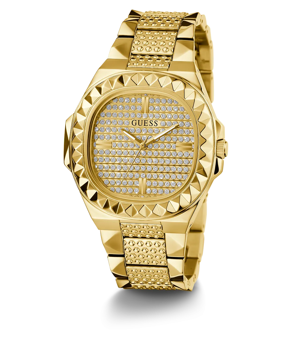 Guess Mens Gold Watches GUESS Mens Gold Tone Analog Watch