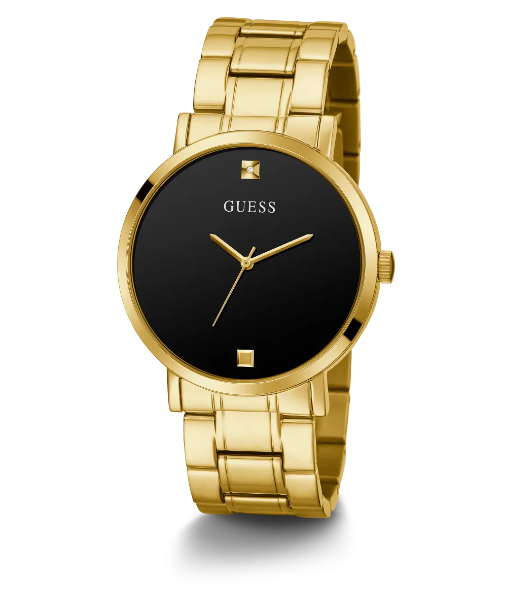 Guess Mens Gold Watches GUESS Mens Gold Tone Analog Watch