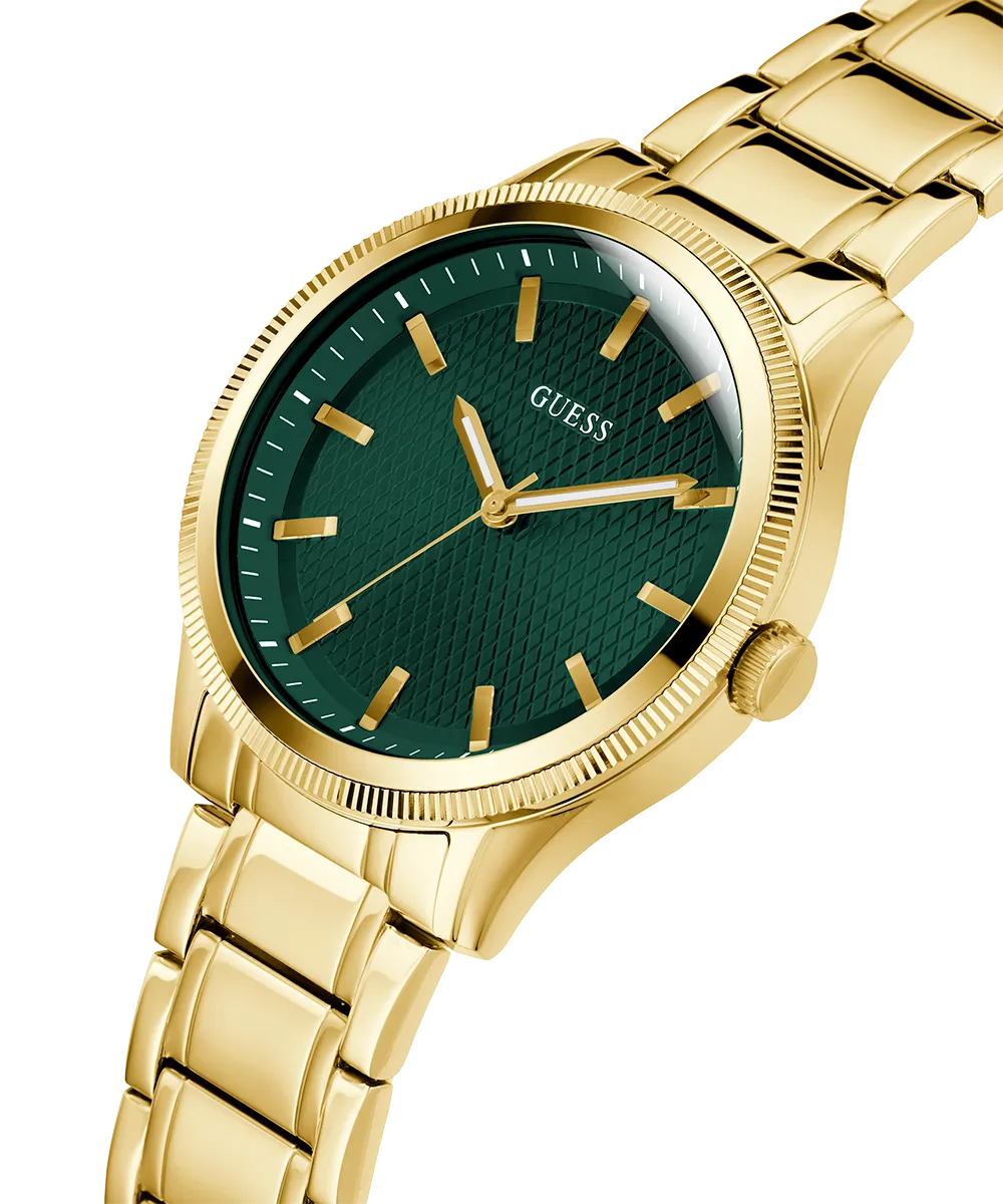 Guess Mens Gold Watches GUESS Mens Gold Tone Analog Watch