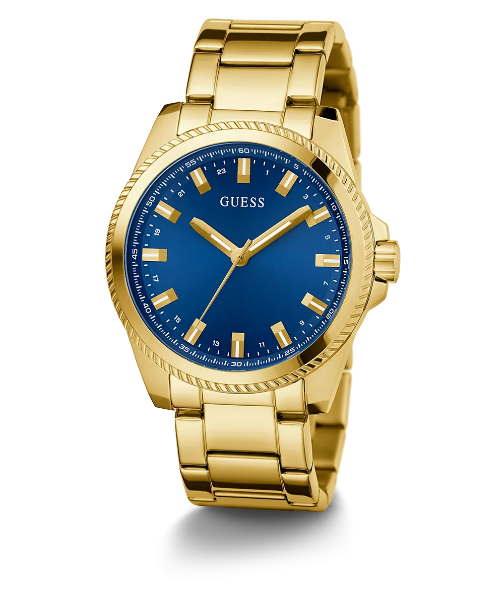 Guess Mens Gold Watches GUESS Mens Gold Tone Analog Watch