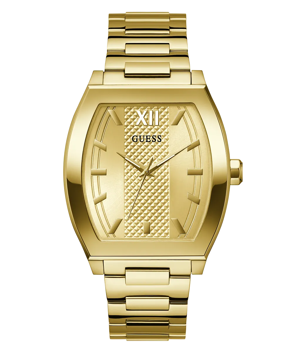 Guess Mens Gold Watches GUESS Mens Gold Tone Analog Watch