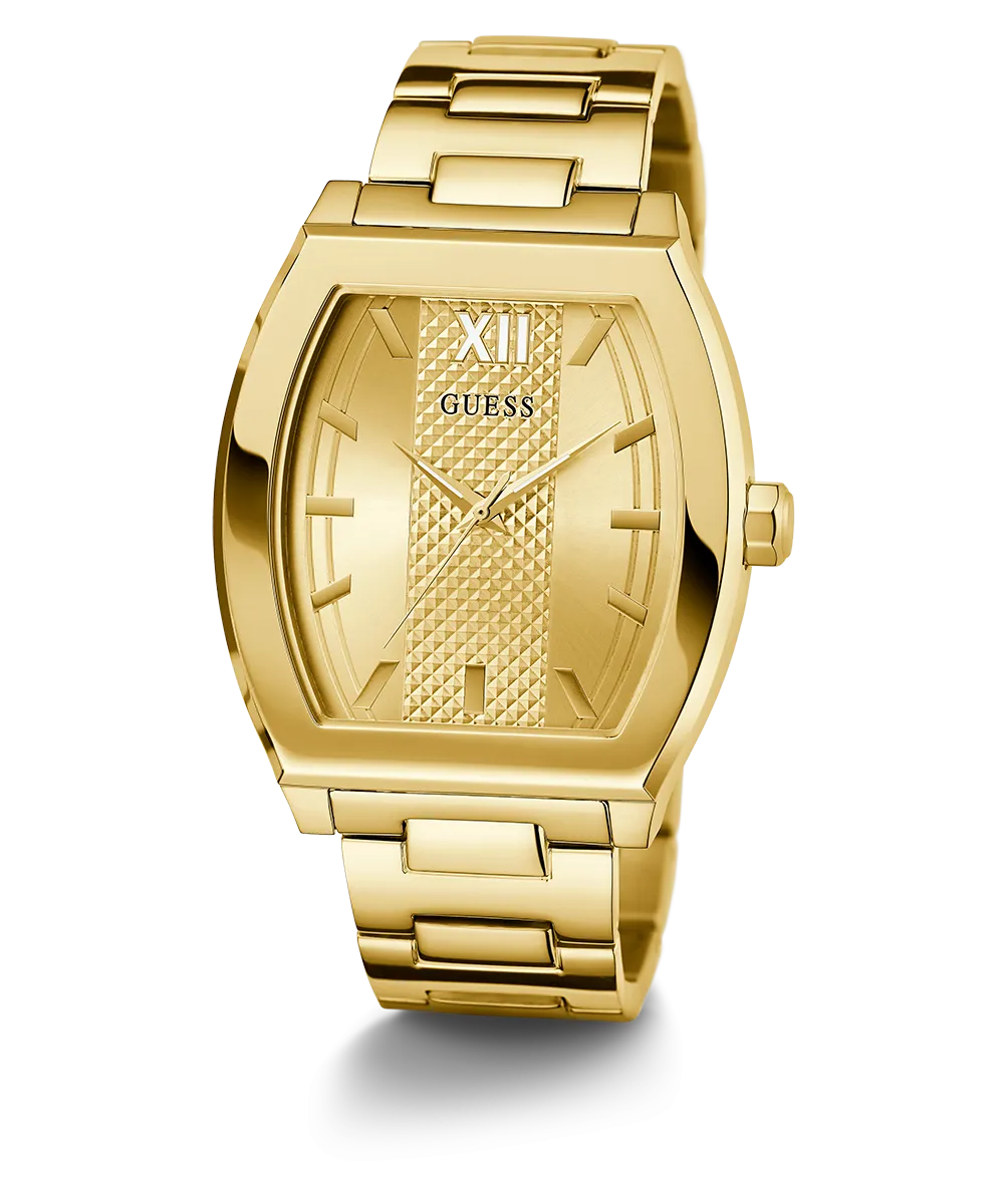 Guess Mens Gold Watches GUESS Mens Gold Tone Analog Watch