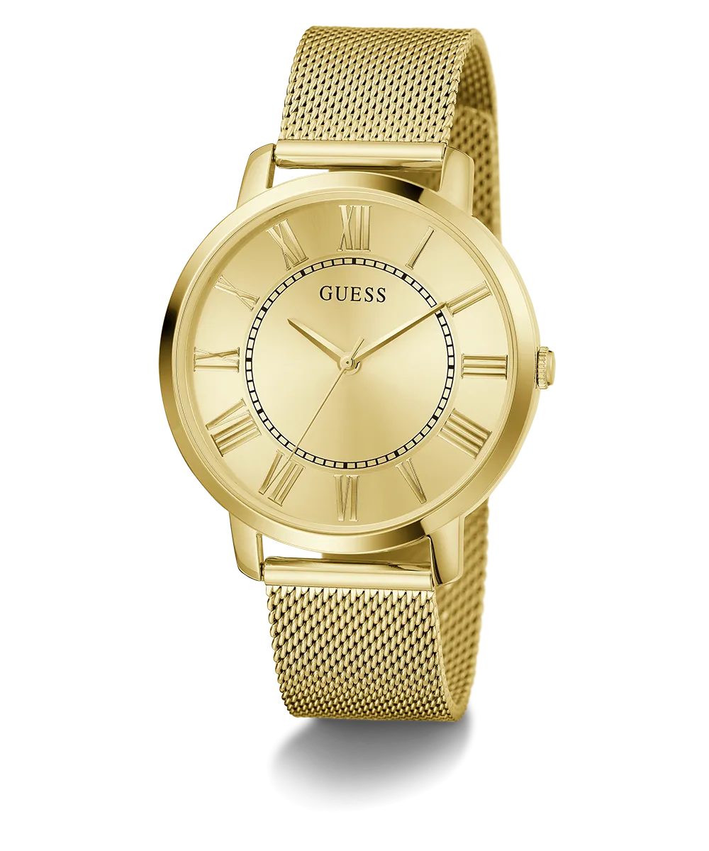 Guess Mens Gold Watches GUESS Mens Gold Tone Analog Watch