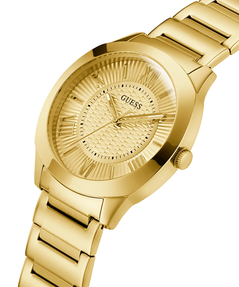 Guess Mens Gold Watches GUESS Mens Gold Tone Analog Watch
