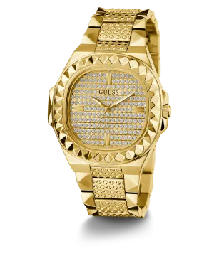 Guess Mens Gold Watches GUESS Mens Gold Tone Analog Watch