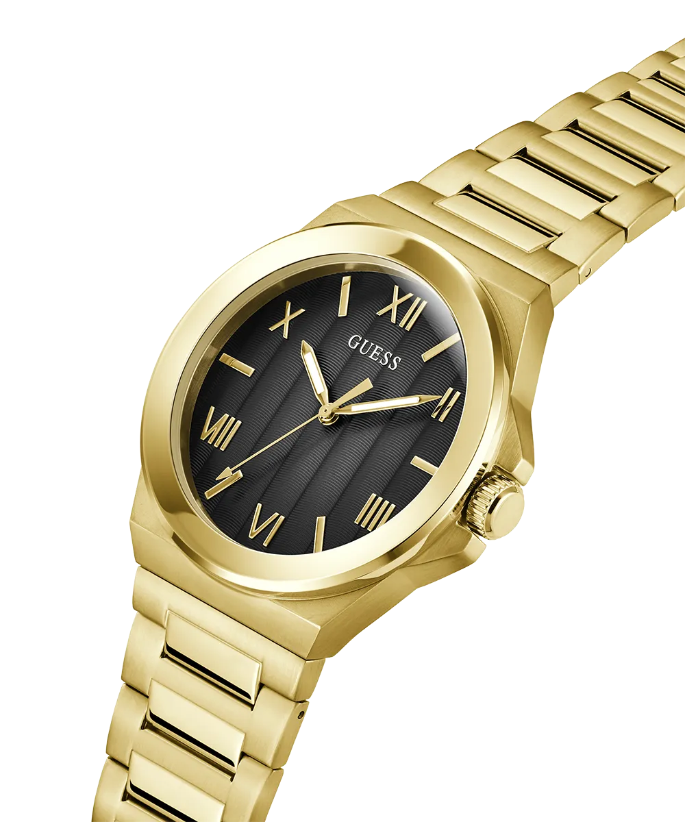 Guess Mens Gold Watches GUESS Mens Gold Tone Analog Watch