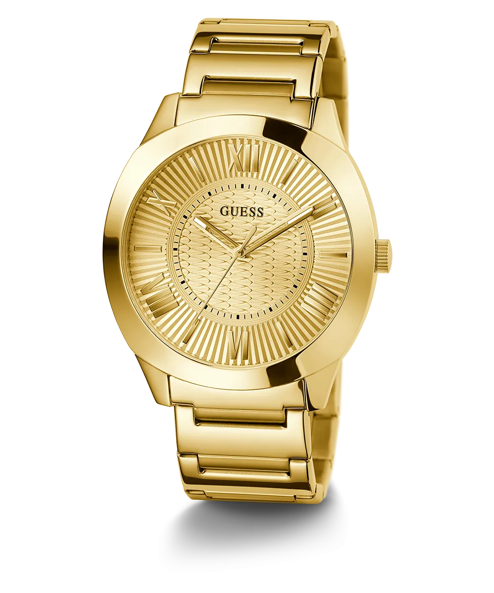 Guess Mens Gold Watches GUESS Mens Gold Tone Analog Watch