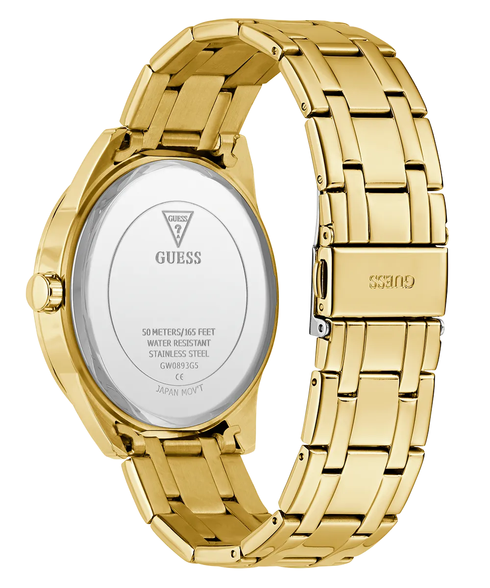 Guess Mens Gold Watches GUESS Mens Gold Tone Analog Watch