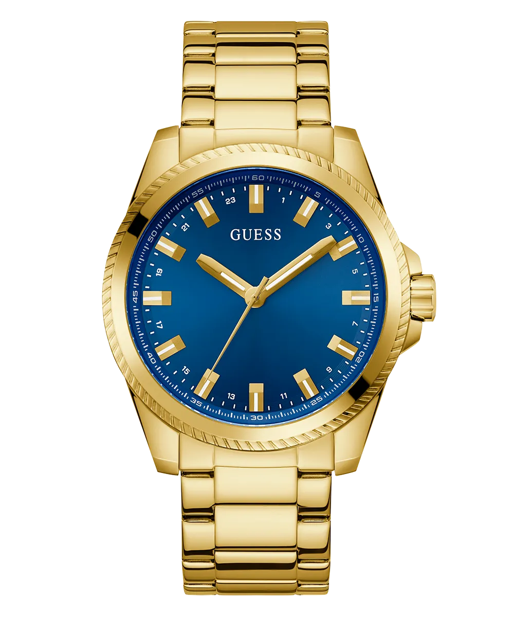 Guess Mens Gold Watches GUESS Mens Gold Tone Analog Watch