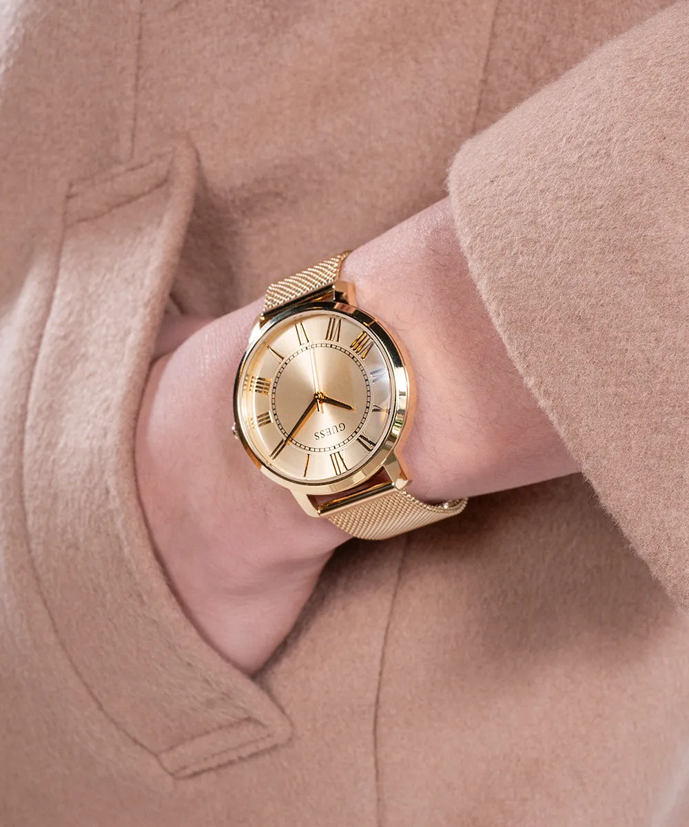 Guess Mens Gold Watches GUESS Mens Gold Tone Analog Watch
