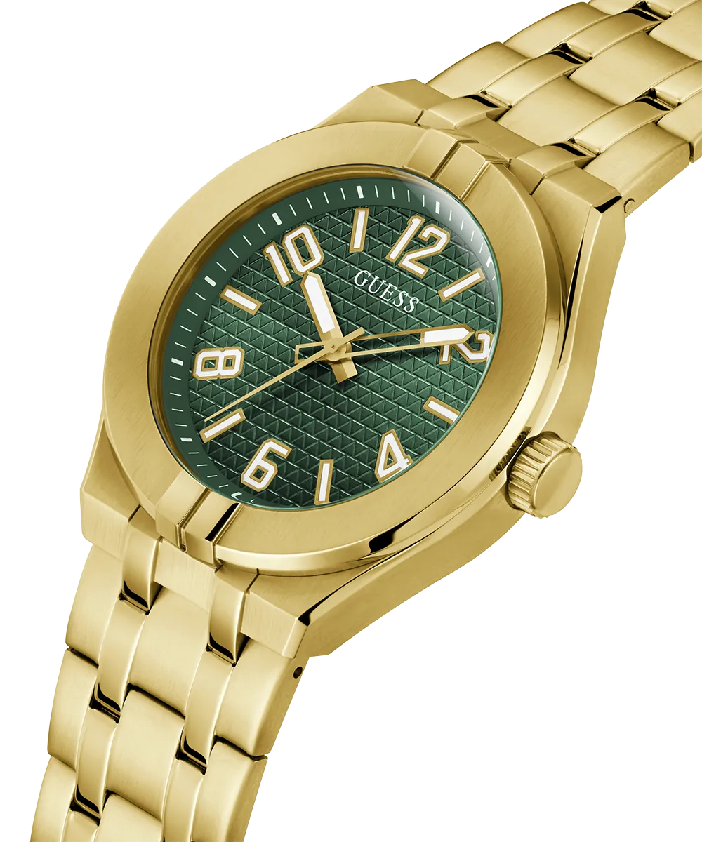 Guess Mens Gold Watches GUESS Mens Gold Tone Analog Watch