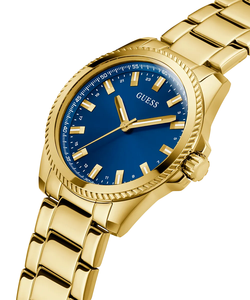Guess Mens Gold Watches GUESS Mens Gold Tone Analog Watch
