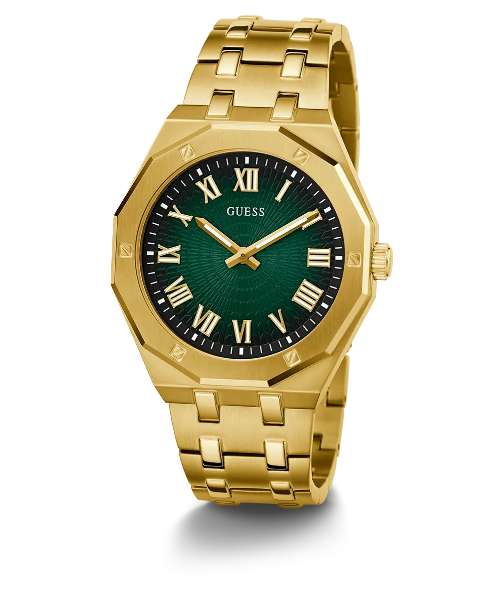 Guess Mens Gold Watches GUESS Mens Gold Tone Analog Watch